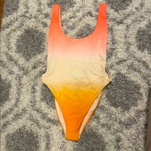 Aerie one piece scoop side bathing suit | L